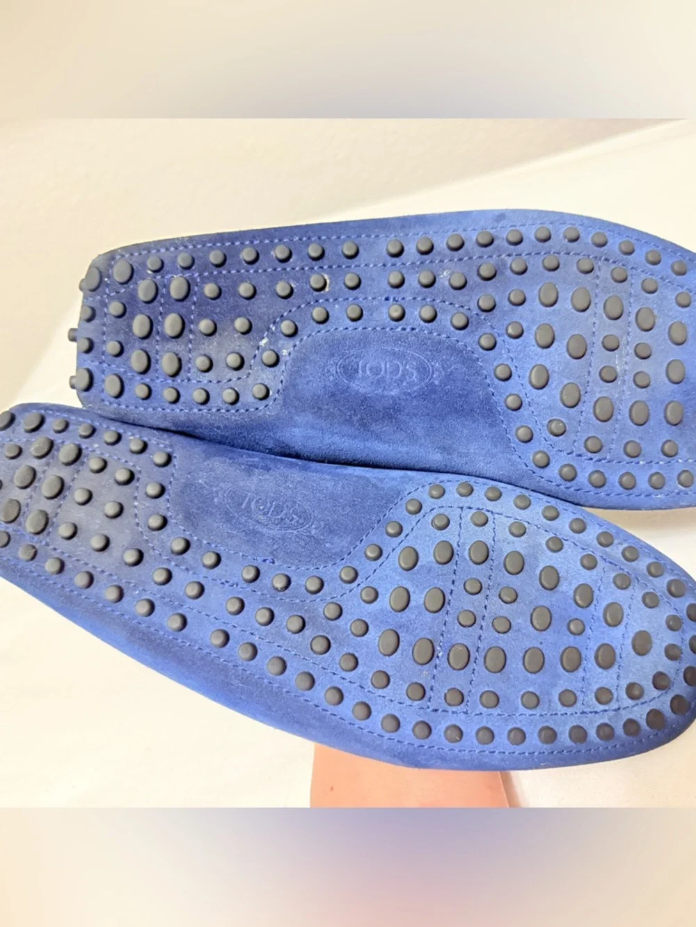 Tod’s Gommino Blue Suede Driving Loafers Men’s 7 Italy